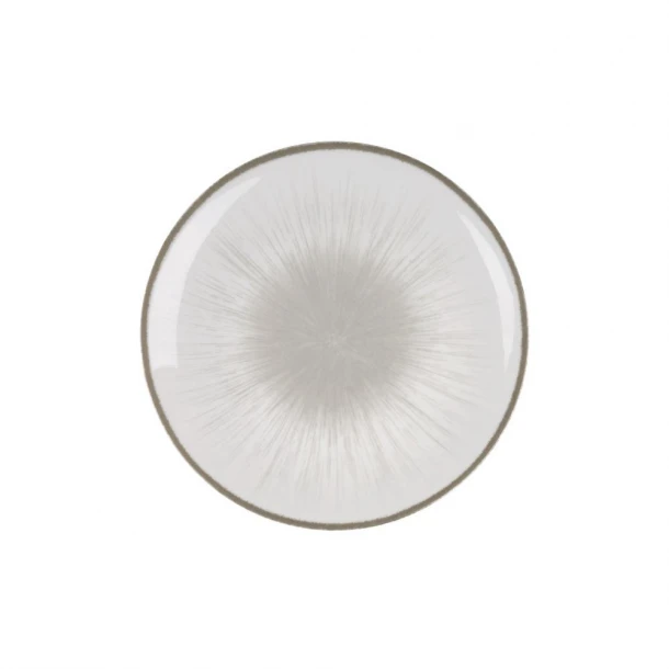 Πιάτο Φρούτου Πορσελάνης 20εκ. Water Lily Grey Oriana Ferelli PR243366403