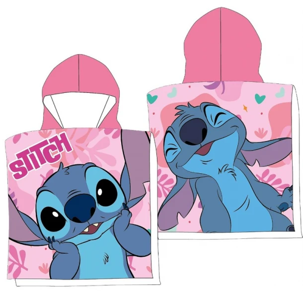 Πόντσο Quick Dry Microfiber 50x100εκ. Stitch Pink