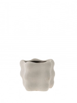 Βάζο Κεραμικό Μπεζ 16,5x13,5εκ. Zen Collection 24.19.50008