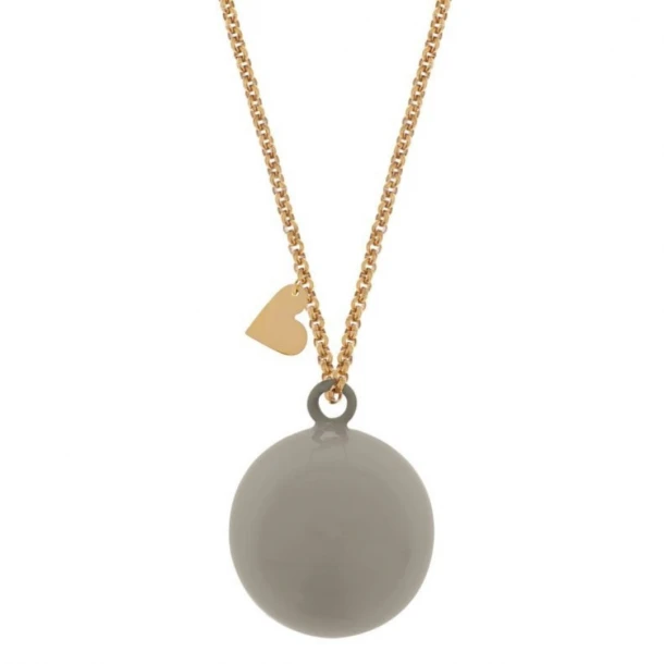 Μενταγιόν Εγκυμοσύνης Ανοξείδωτο Ατσάλι 110εκ. Bola Feline Creme Proud Mama PM-652