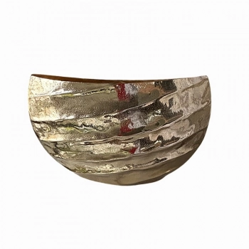 Διακοσμητικό Μπωλ Μεταλλικό Χρυσό 48x17,5x28εκ. Art Et Lumiere 12017