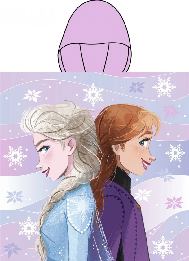 Πόντσο Quick Dry Microfiber 50x100εκ. Disney Home Frozen 199 Lilac Dimcol