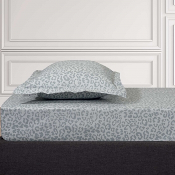 Σεντόνι Μεμονωμένο Polycotton Υπέρδιπλο Με Λάστιχο 160x200+35εκ. Loft 2287 Ice Grey Greenwich Polo Club