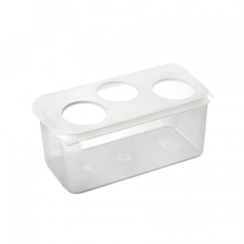 Θήκη Οργάνωσης Μπουκαλιών Σάλτσας-Σως Πλαστική 3 Θέσεων Φ7,5εκ.-32,5x17,6x15εκ. Araven AR00001472