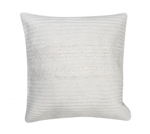 Διακοσμητικό Μαξιλάρι Βαμβάκερό Λευκό ESPIEL 45x45εκ. ARF205