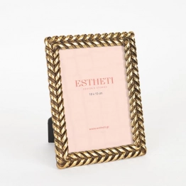 Κορνίζα Polyresin Χρυσή 10x15εκ. ESTHETI 756-12143