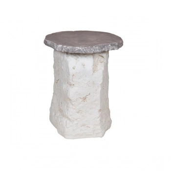 Τραπεζάκι Βοηθητικό Μαγνησίτης Γκρι 43x43x47,5εκ. ESTHETI 810-00011