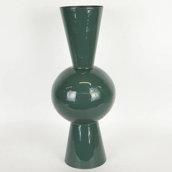 Βάζο Μεταλλικό Σκούρο Πράσινο 25x60εκ. ESTHETI 752-22053