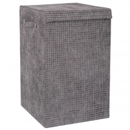 Καλάθι Απλύτων Υφασμάτινο Γκρι 35x35x55εκ. iliadis 93030
