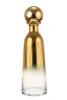 Καράφα Χειροποίητη Φυσητό Γυαλί Χρυσή 12,5x42,5εκ. Zen Collection 24.11.50560