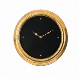 Ρολόι Τοίχου Μεταλλικό Χρυσό-Μαύρο Art Et Lumiere Φ46εκ. 20850