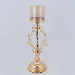 Κηροπήγιο Μεταλλικό Χρυσό 15x36εκ. ESTHETI 752-24094