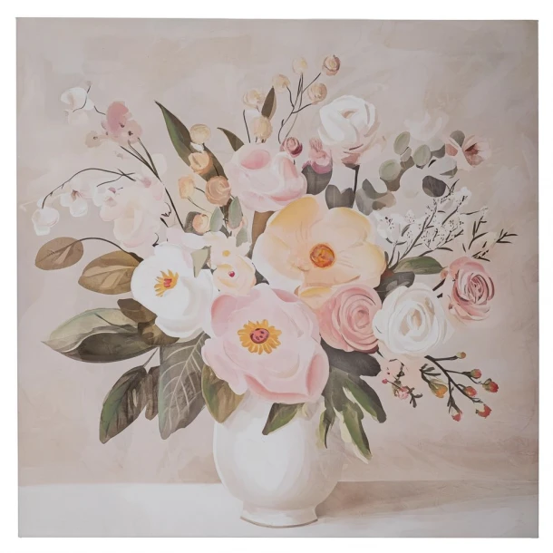 Πίνακας Καμβάς Βάζο Με Λουλούδια 80x80εκ. iliadis 92704