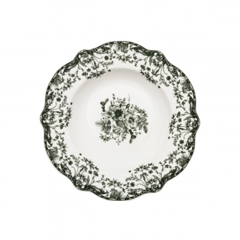 Πιάτο Βαθύ Φαγητού Πορσελάνης 22x3,8εκ. Reverie Green Estia 07-38724
