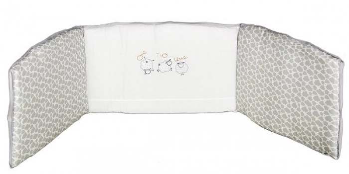 Πάντα Κούνιας Βαμβακερή 35x195εκ. Sheep Γκρι 70295