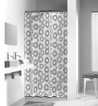 Κουρτίνα Μπάνιου Πλαστική 180x200εκ. Grey Circolo Sealskin 210781300