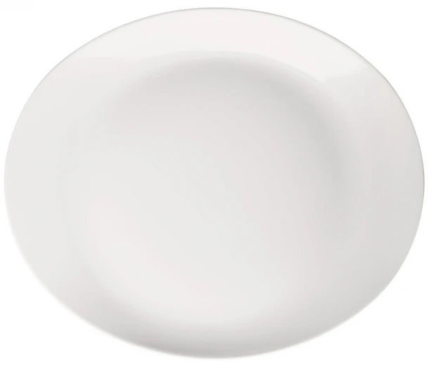 Πιάτο Μπριζόλας Πορσελάνης Meran Λευκό ESPIEL 34x28x4εκ. 001.725323K2