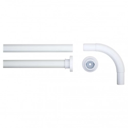 Βραχίονας Μπάνιου Γωνιακός Αλουμινίου White 2,8x2,8x90εκ. Sealskin 276666210