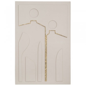 Πίνακας Ανάγλυφος People Κρεμ 80x120εκ. iliadis 91884