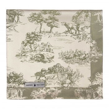 Τραπεζομάντηλο Polyester 170x240εκ. Essential 3015 Ecru-Olive Greenwich Polo Club