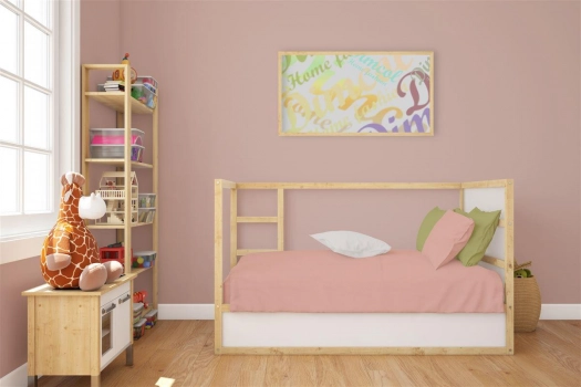 Κατωσέντονο με Λάστιχο Βαμβακερό Κούνιας 70x140+15εκ. Solid 503 Dusty Rose DimCol