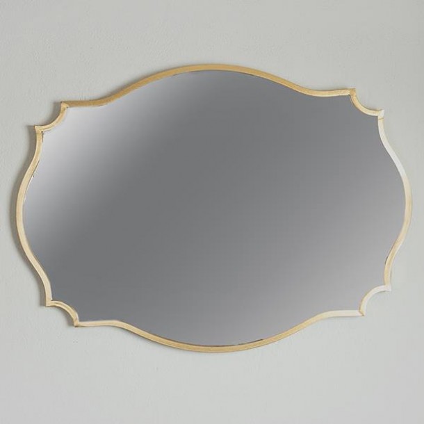 Καθρέπτης Τοίχου Μεταλλικός Χρυσός 90x2,5x60εκ. ESTHETI 751-11033