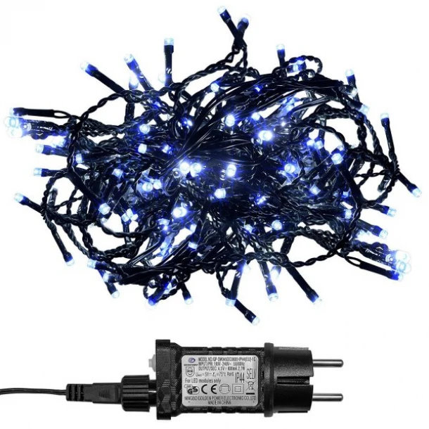 Λαμπάκια 510 Led-28,5μ. Ψυχρό Λευκό Φως Με Πρόγραμμα Xmas fest 93-3474