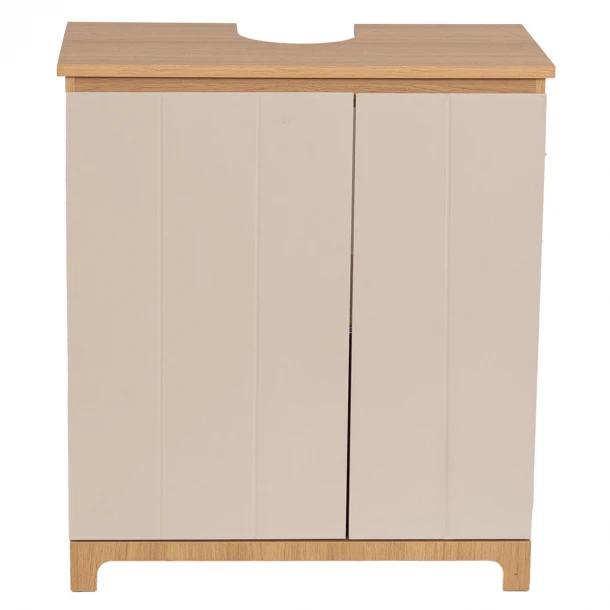 Έπιπλο Νιπτήρα Ξύλινο 62x30x70εκ. Μπεζ-Καφέ MRShome 1379000