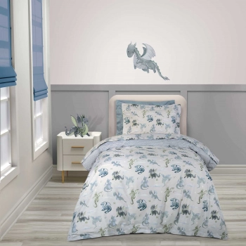 Σετ Σεντόνια Βαμβακερά Μονά 170x260εκ. Essential 8863 Beige-Blue Greenwich Polo Club