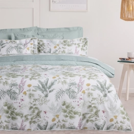 Σετ Σεντόνια Βαμβακοσατέν King 250x270εκ. Prestige 1715 Green-Ivory Das Home