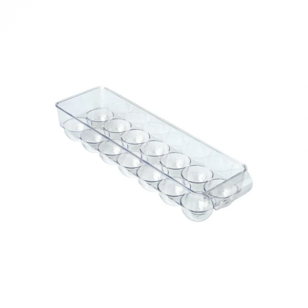 Κουτί Οργάνωσης Ψυγείου Για Αυγά Πλαστικό Διάφανο 11x37εκ. Estia 01-20637