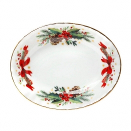 Χριστουγεννιάτικο Πιάτο Γλυκού Πορσελάνης 12εκ. Christmas Magic CRYSPO TRIO 06.240.77