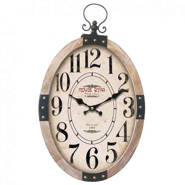 Ρολόι Τοίχου Μεταλλικό-Ξύλινο ARTELIBRE 43,5x6,5x71,5εκ. 14650038