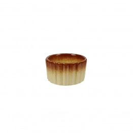 Πυρίμαχο Πυραντοχής Πορσελάνης Ράμκεν Μπεζ-Καφέ Art Et Lumiere 7,8x4,2εκ. 01409