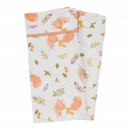 Σετ Σεντόνια Βαμβακερά Λίκνου 70x120εκ. Fun 4978 Beige-Teracotta Das Baby