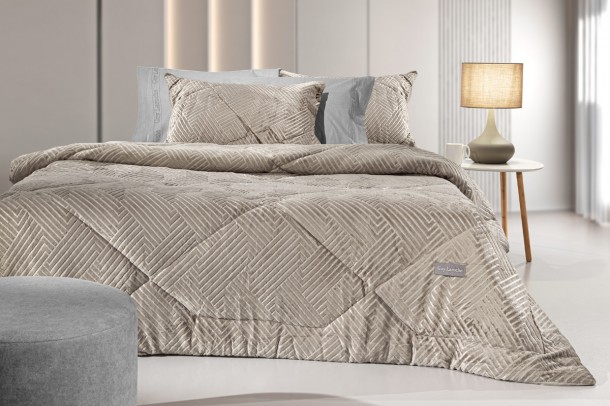 Κουβερτοπάπλωμα Ultrasoft 2 Όψεων King 260x240εκ. York Natural Guy Laroche