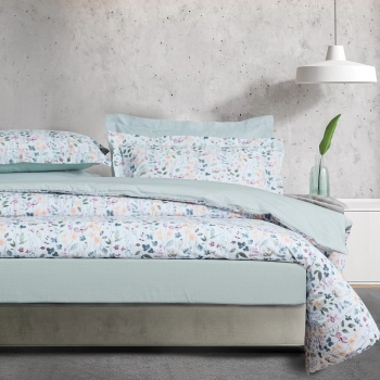 Σετ Σεντόνια Polycotton Μονά Με Λάστιχο 120x200+35εκ. Casual 5453 Multicolor Das Home