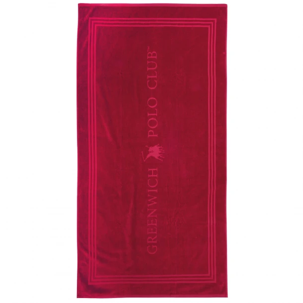 Πετσέτα Θαλάσσης Βαμβακερή 90x170εκ. Essential 4066 Κόκκινη Greenwich Polo Club