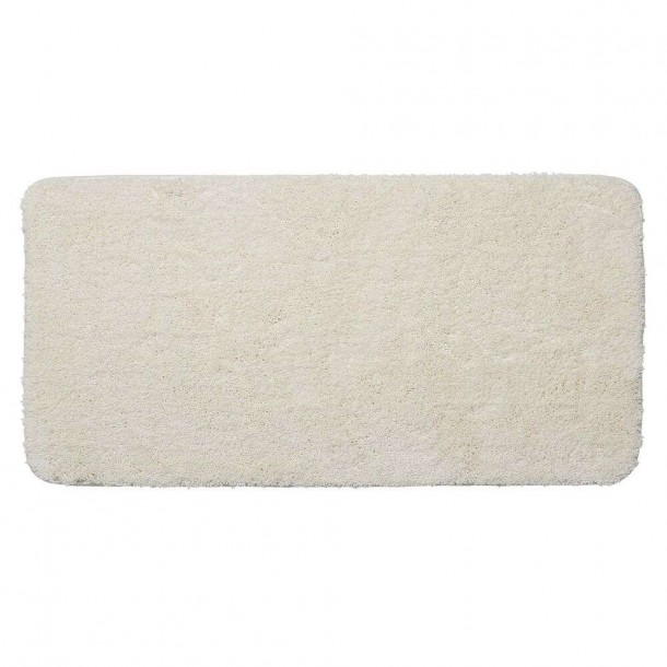 Ταπέτο Μπάνιου Αντιολισθητικό Polyester 70x140εκ. Angora Off-White Sealskin 800118