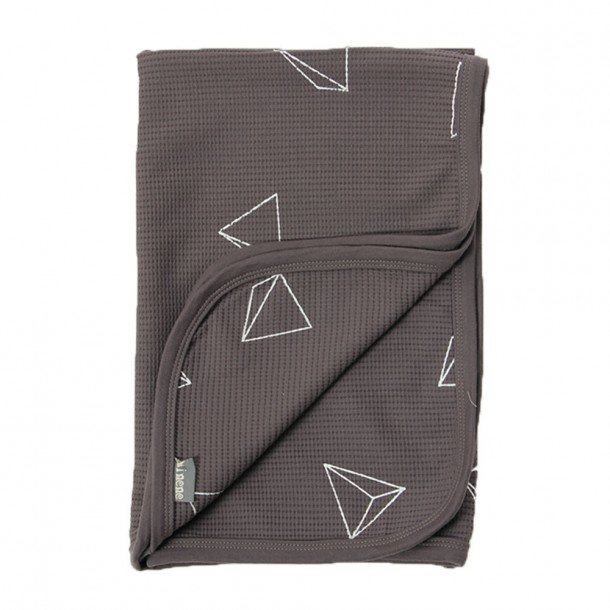 Κουβέρτα Πικέ 3D Dark Grey 75x100εκ. Minene MN22619