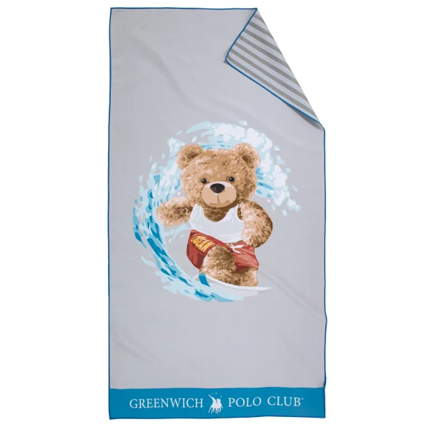 Πετσέτα Θαλάσσης Microfiber 70x140εκ. Junior 4179 Blue-Grey Greenwich Polo Club