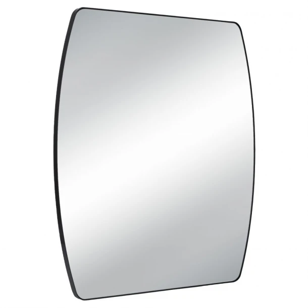 Καθρέπτης Τοίχου Μεταλλικός Μαύρος Με Ντουλάπι & Ράφια 65,5x12x75,5εκ. iliadis 92947