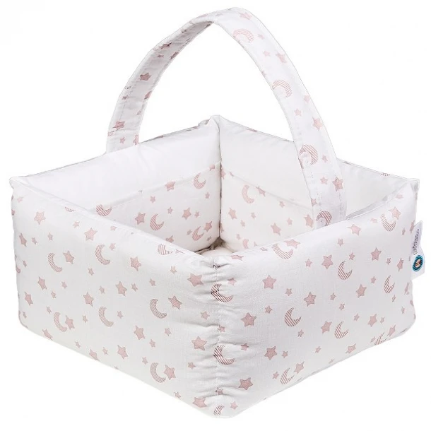 Καλαθάκι Καλλυντικών Βαμβακερό 28x28x15εκ. Fly Me Pink 95201