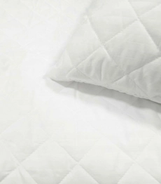 Επίστρωμα Καπιτονέ 140x200+35εκ. White Stripe Microfiber