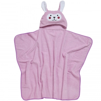 Κάπα Με Κέντημα Βαμβακερή 70x90εκ. Bath 4950 Μωβ Das Baby