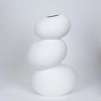 Βάζο Κεραμικό Λευκό 21x17x32,2εκ. ESTHETI 752-20404