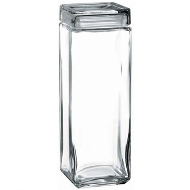 Βάζο Αποθήκευσης Γυάλινο Διάφανο ESPIEL 2500ml-10,8x10,8x31εκ. SP98666K1