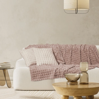Κουβέρτα Fleece Καναπέ 130x170εκ. Blankets 1388 Nude Das Home