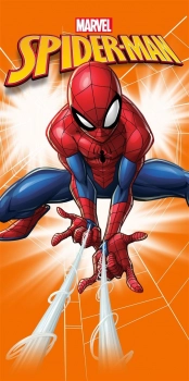Πετσέτα Θαλάσσης Παιδική Quick Dry Microfiber 70x140εκ. Marvel Spiderman 532 Orange Dimcol