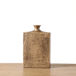 Βάζο Ανάγλυφο Polyresin Χρυσό ESPIEL 15x4,5x24εκ. FIK403K2